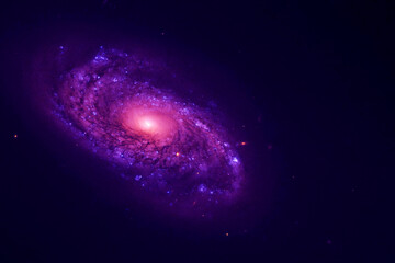 Beautiful purple galaxy. Elements of this image furnished by NASA