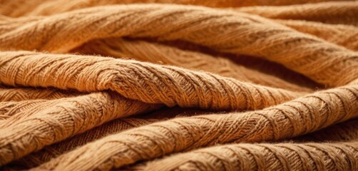  a close up of a rope that looks like it has been braided together with a piece of cloth on top of it. - obrazy, fototapety, plakaty