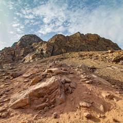paisagem no deserto Cajón del Maipo e Embalse El Yeso, Chile, Santiago, Chile