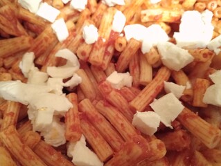 Pasta and cheese 