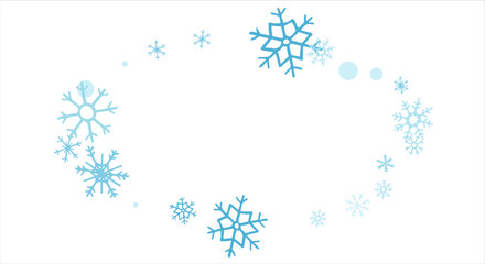 Background with snowflakes design for winter with text space place. Snowflakes background. Vector illustration.