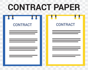 Contract papers. Document. signed paper deal contract icon. contract idea concept.