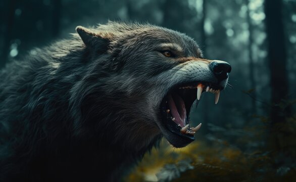 Wild wolf illustrations image