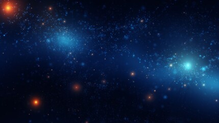 Obraz premium futuristic dark blue glow particle abstract background - cybernetic 3d render for digital projects