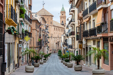 Walking in the historical center in Antequera, Spain - obrazy, fototapety, plakaty