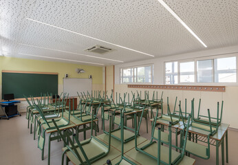 School with chairs