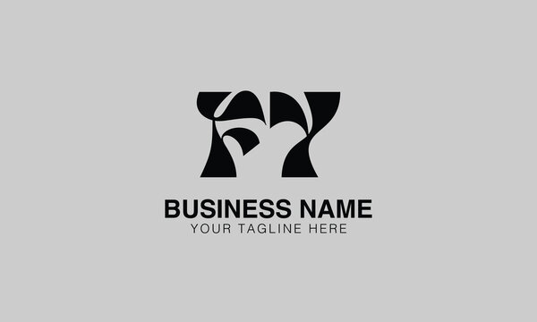 FY F fy initial logo | initial based abstract modern minimal creative logo, vector template image. luxury logotype logo, real estate homie logo. typography logo. initials logo