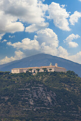 Abbey of Monte Cassino in Lazio Region, Italy - obrazy, fototapety, plakaty