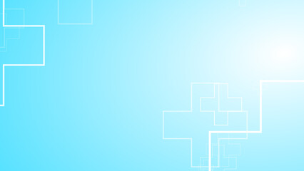 Abstract medical health blue cross pattern background. G