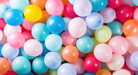 Fototapeta na wymiar colorful balloons background texture and background wallpaper