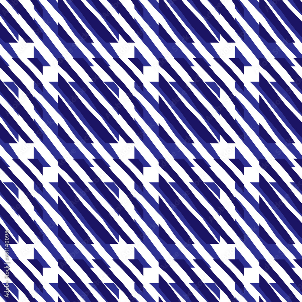 Poster seamless vector tartan pattern with geometric shape. doodle hand drawn gingham fabric print template