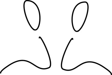 zwei Menschen figuren (beim Sitzen-R&uuml;ckseite)