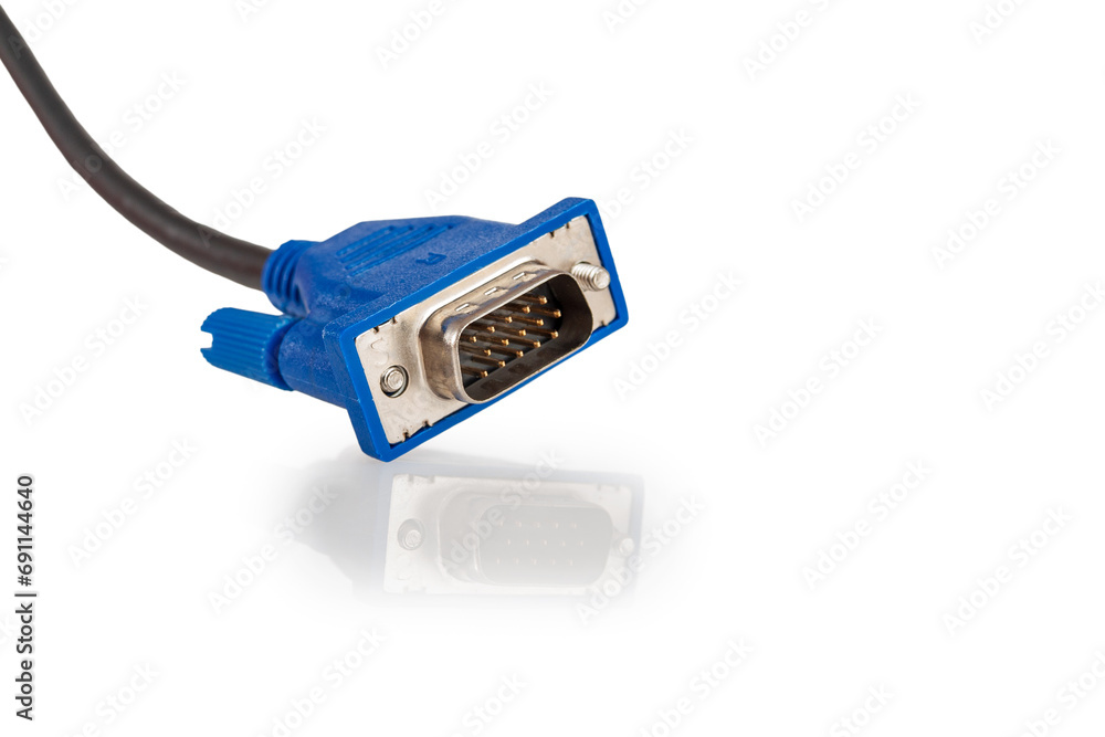 Poster vga analog video cable for connecting an external tv screen monitor to a computer laptop for watchin