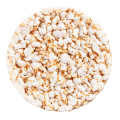  Delicious single rice cake over isolated white background