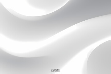 Modern colorful abstract white background with wave lines. vector illustration design. for presentation background, brochure, card, flyer, brochure, banner, poster.