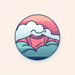 Obraz premium Vibrant Female Apparel Logo on Beautiful Background