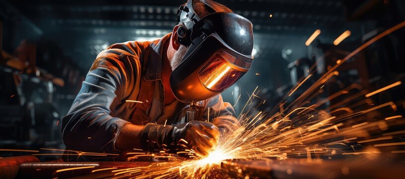 praca biznes industri iskry z kont&oacute;wki szlifierki