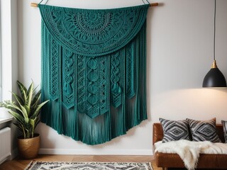 Charming Wall Hangings Adding Personality to Your Home. AI Generated.