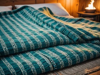 Embrace Coziness Cozy Blankets for Warmth and Comfort. AI Generated.