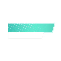 green mint banner bar dot and topic