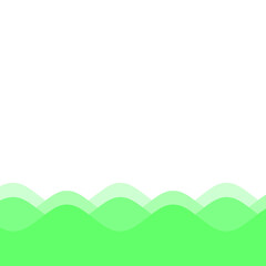 Obraz premium green wave