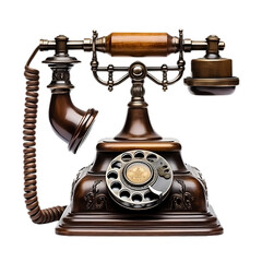 old phone isolated on white