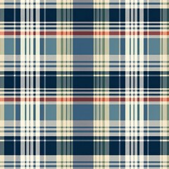 Blue tartan plaid textured pattern. Simple textile background
