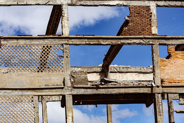 Edificio destruido. 