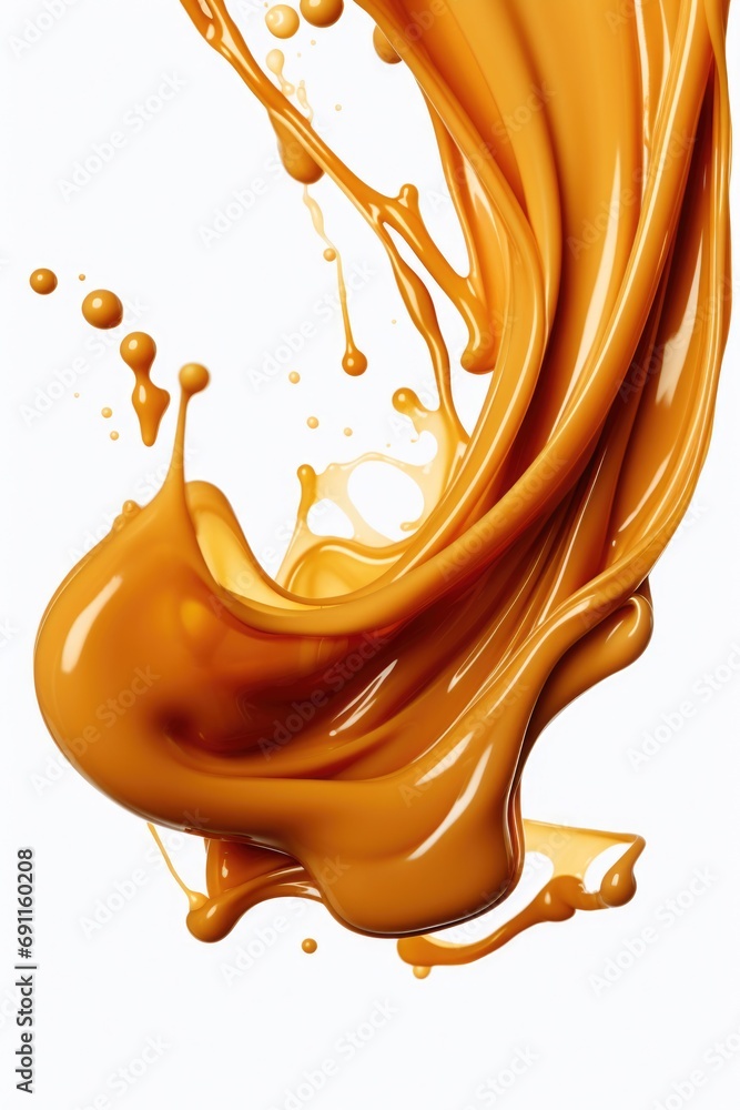 Poster A dynamic image capturing a splash of liquid on a clean white background. Versatile and eye-catching, this image can be used for various purposes