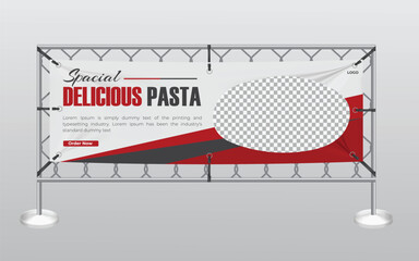 creative fast food Mesh Banners design template - obrazy, fototapety, plakaty