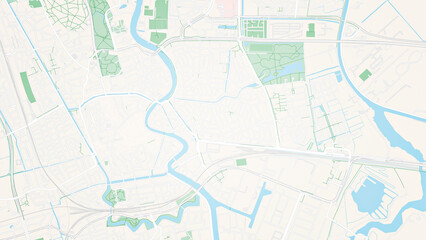 Fototapeta na wymiar Illustrative map of a big fictional city. Abstract high resolution full frame urban city map background.
