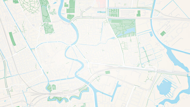 Illustrative map of a big fictional city. Abstract high resolution full frame urban city map background.