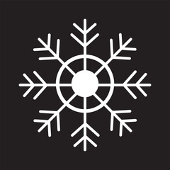 Snowflake isolated icon. Vector illustration.