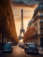 Paris Vintage Travel Poster