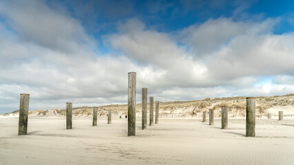 Landscape art palendorp in Petten the Netherlands