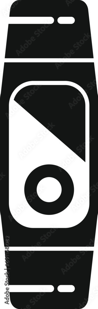 Poster data network band icon simple vector. sport data network. security digital