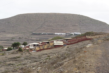 Goat farm, Haria area, Lanzarote, photographed in November 2023