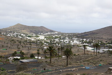 View on Haria, trekking, Lanzarote, November 2023, volcanic soil