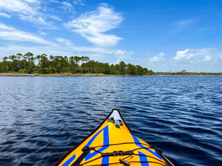 Kayak on the lake 