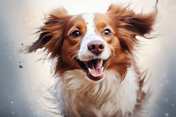 Fototapeta premium dog smiling