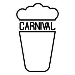 carnival line icon