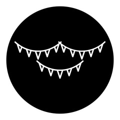 carnival glyph icon