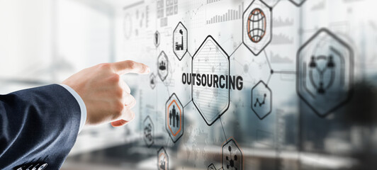 Outsourcing 2024 Human Resources Business Internet Technology Concept