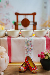 Decor and accessories to celebrate the traditional Korean holiday of asyandi. 