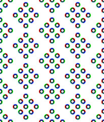 Circle Rainbow Sports Youth Pattern on White Repeat Seamless Tile