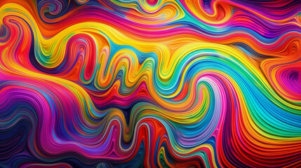 colorful swirly background with wavy lines