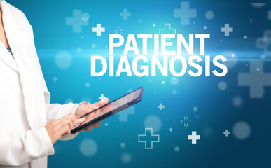 doctor writes notes on the clipboard