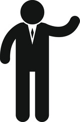 Elegant groom icon simple vector. Event planner. Marriage couple