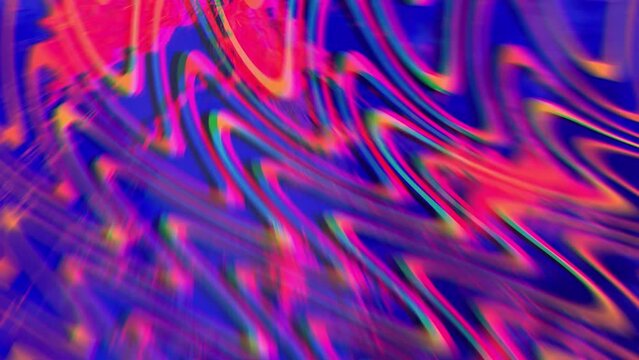 a bending crazy 3d psychedelic curves lines pulse colorful swirl effect dimensional motion looping video