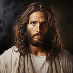 portrait of jesus, savior of mankind